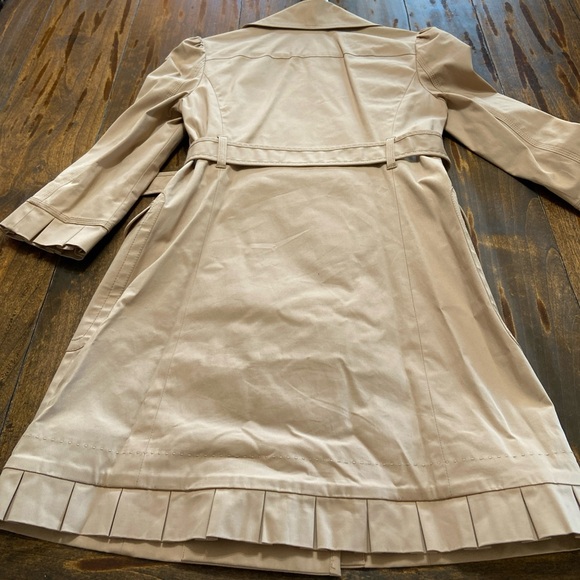 Juicy Couture 3/4 Sleeve Belted Double Breasted Trench Coat - Picture 4 of 6